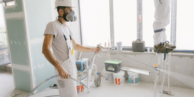 gipsowanie natryskowe