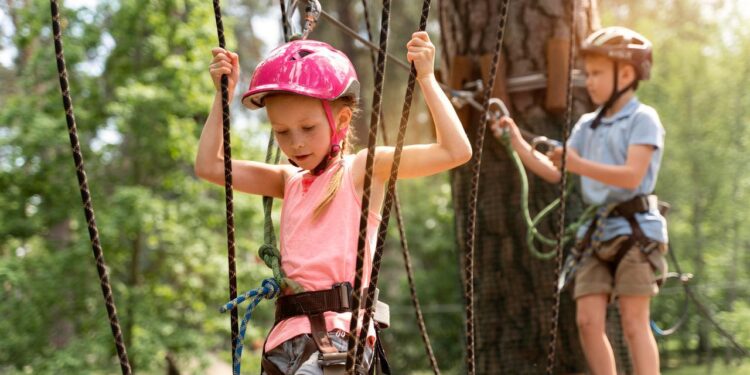 linowy park dla dzieci